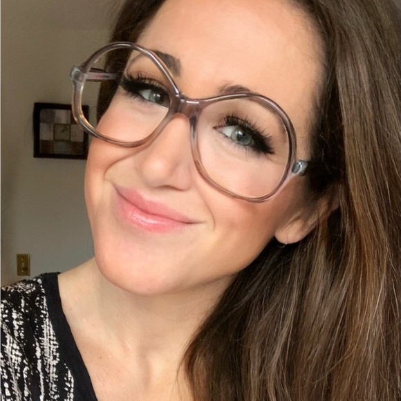 Vintage Accessories - Vintage B&L BAUSCH & LOMB USA 54-16 Gray Oversized Women’s Eyeglasses 1970’s